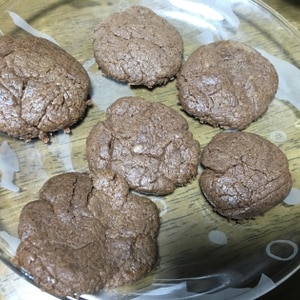 板チョコと小麦粉でザクザク濃厚☆焼きチョコクッキー